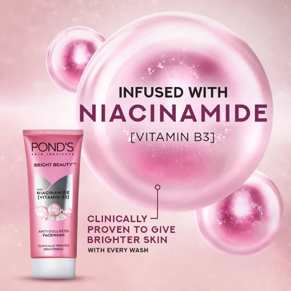 Pond's Bright Beauty Face Wash 100ml – Spotless & Glowing Skin - Image 2