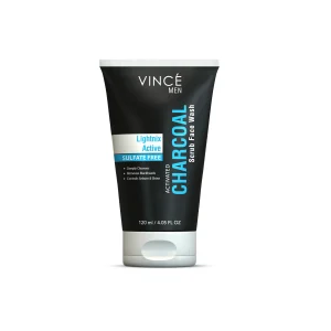 Vince Activated Charcoal Scrub Face Wash for Men