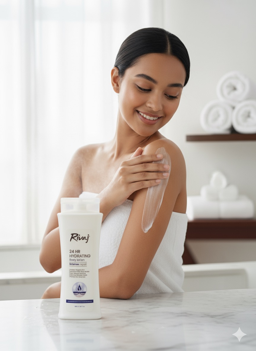 Rivaj 24 HR Hydrating Body Lotion (Intense Repair - Image 3
