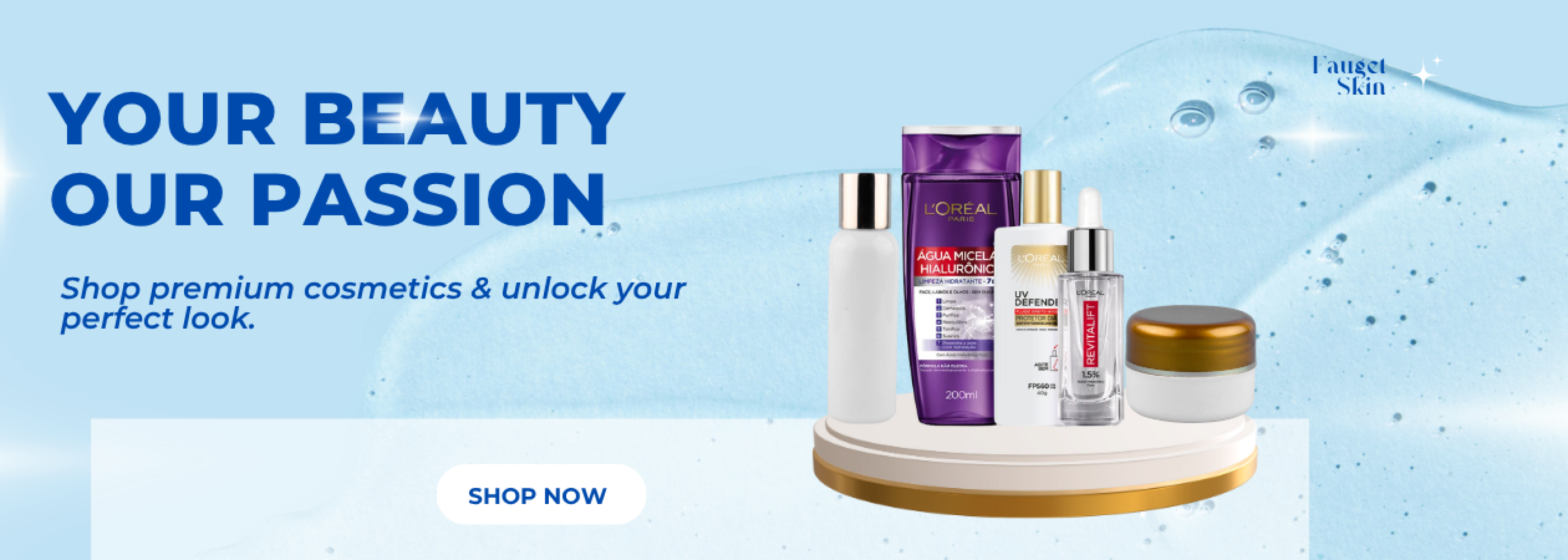 Blue Photo Beauty Skincare Blog Banner